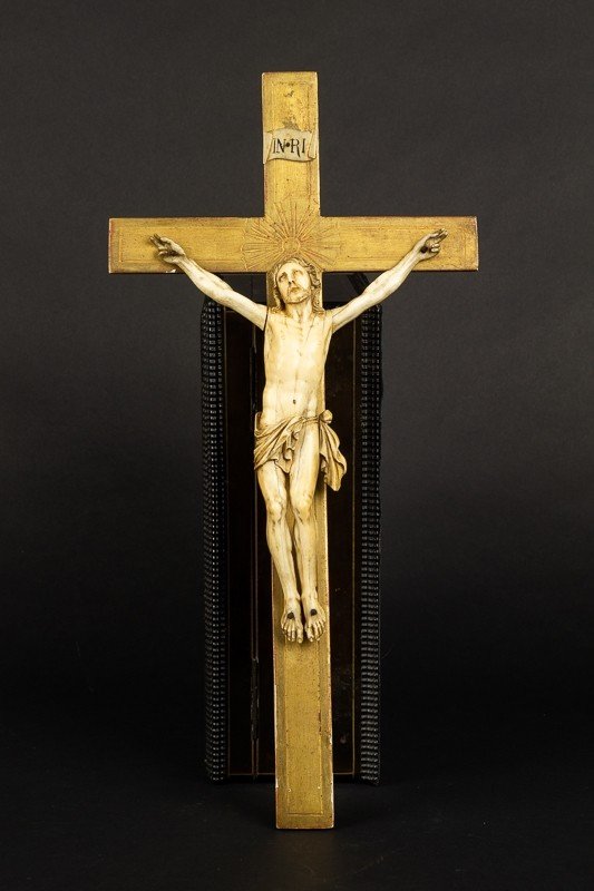 Crucifix, Clovis Delacour (1859-1929), XIXth Century.