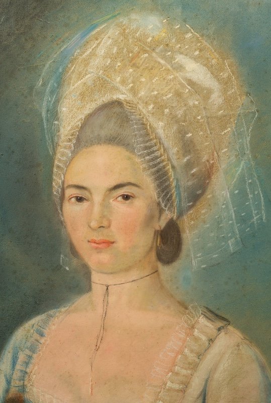 Dame Avec Un écureuil, Pastel, Classicisme, Vers 1780. -photo-3