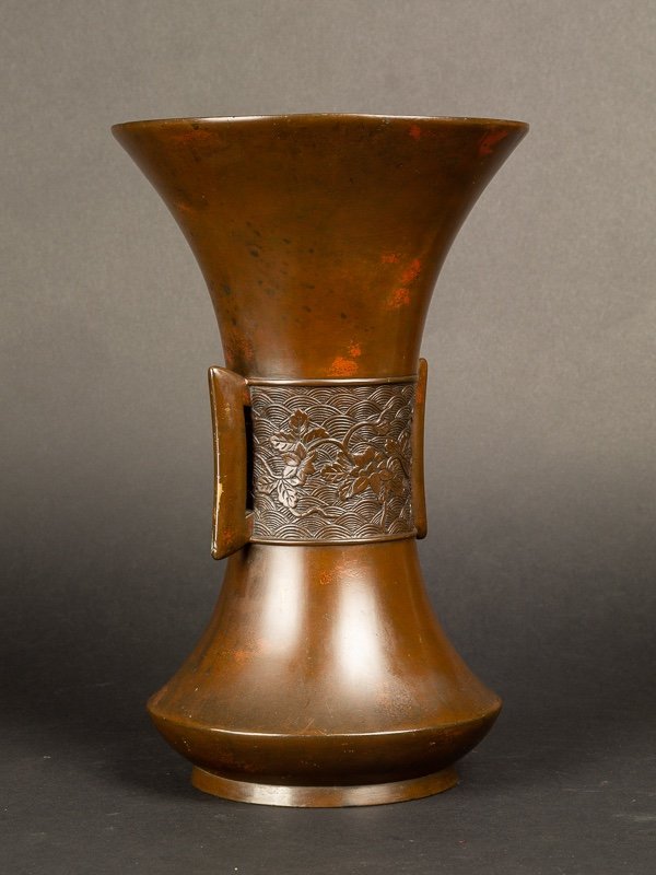 Vase, Bronze, Japan, Meiji Era (1868-1912)-photo-2