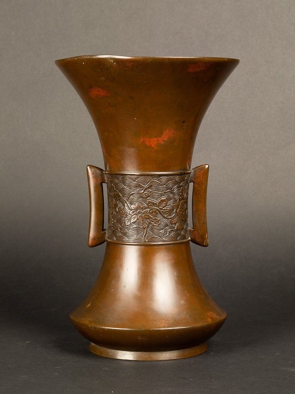 Vase, Bronze, Japan, Meiji Era (1868-1912)-photo-3