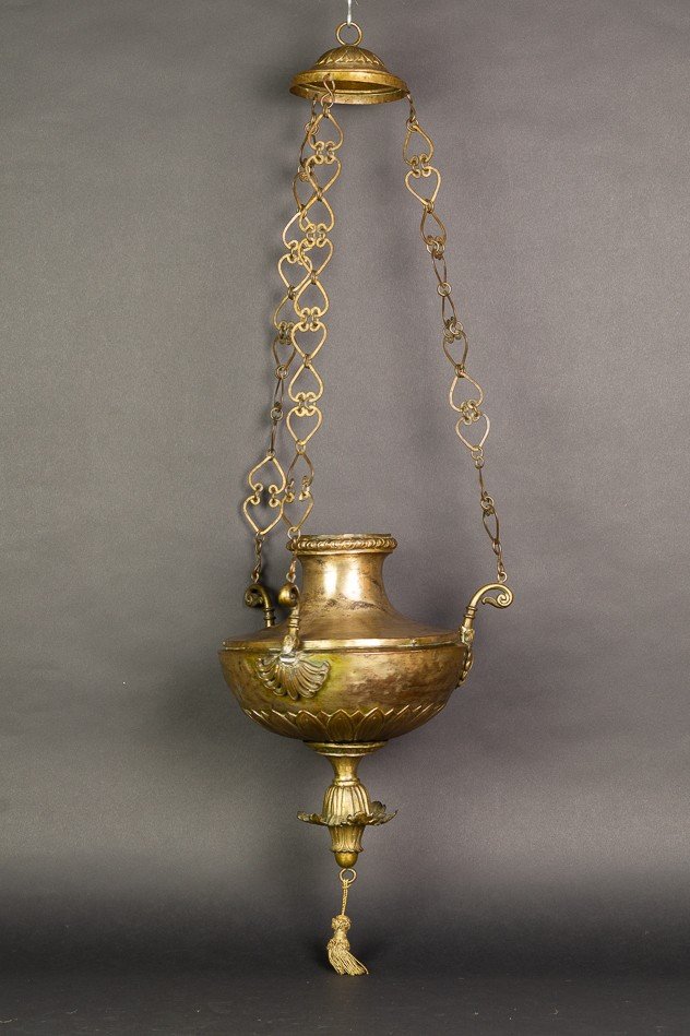 Lampe De Sanctuaire, Louis XVI / Classicisme, Pologne / Allemagne, C.1800  -photo-2