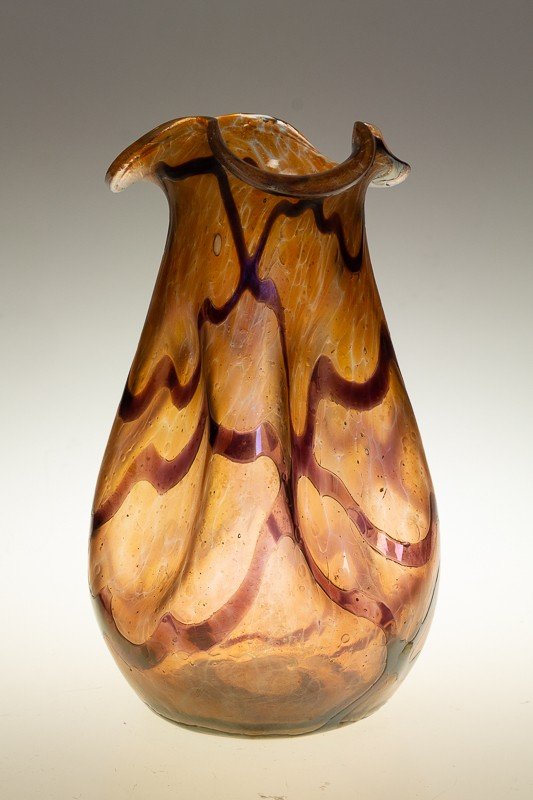 Vase, Wilhelm Kralik Sohne, Art Nouveau, 1900.  -photo-4