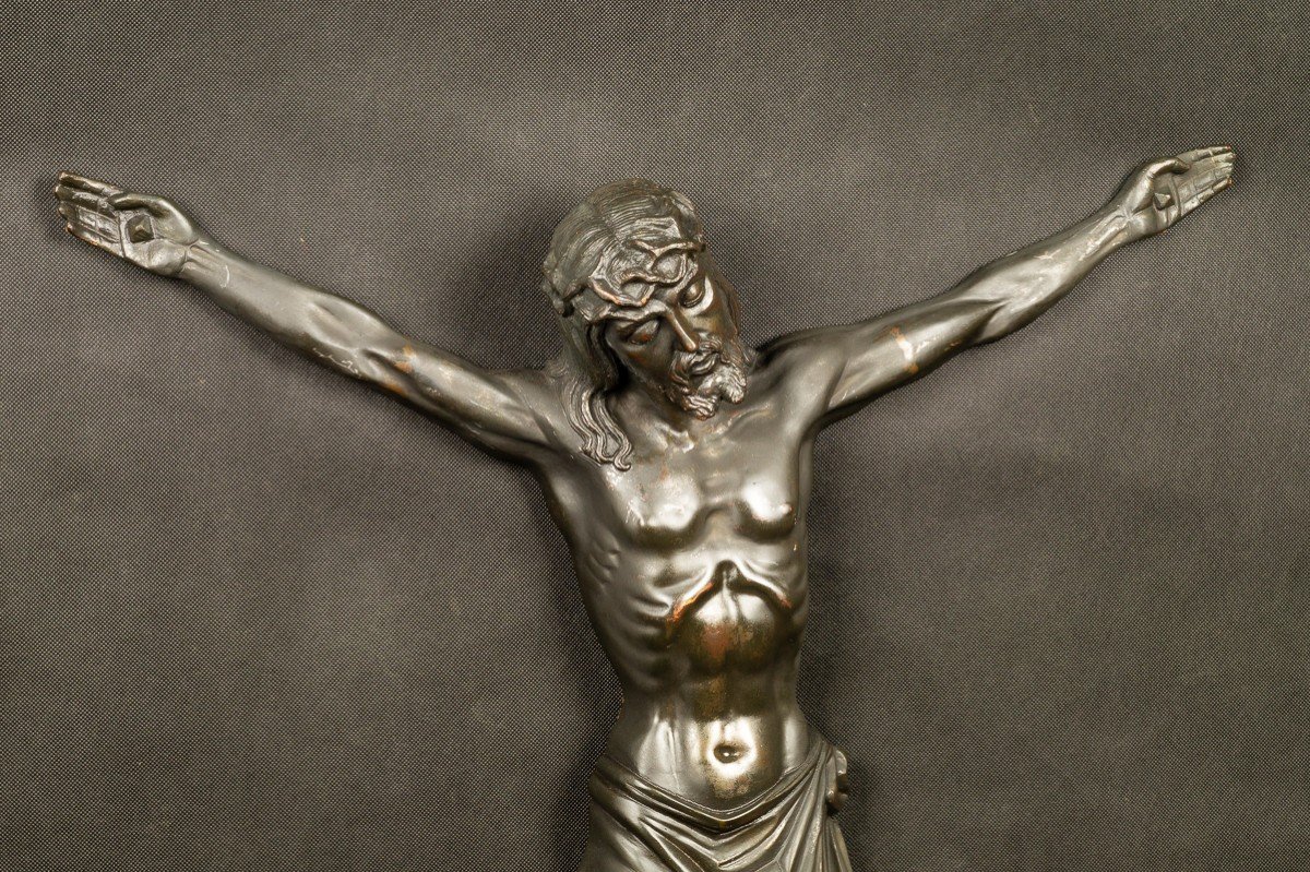 Grand Christ, Bronze, Art Déco, France, vers 1920-photo-3