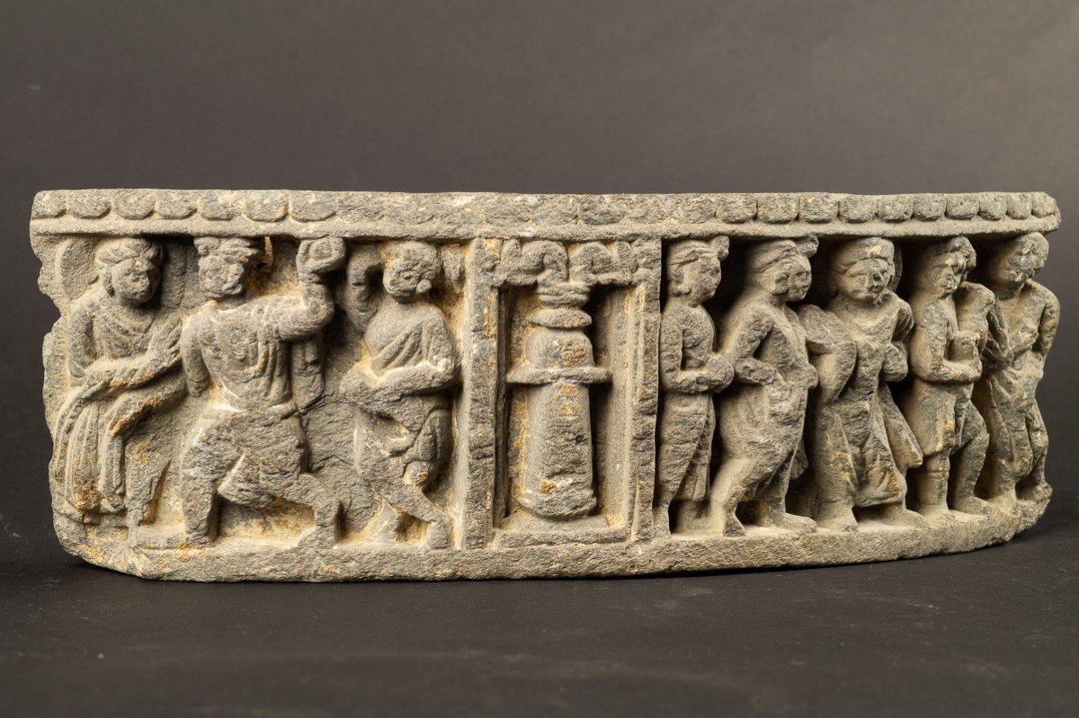 Relief Avec Des Scènes De La Vie De Bouddha, Gandhara, 1er-5e Siècle Après J.-c.  -photo-3