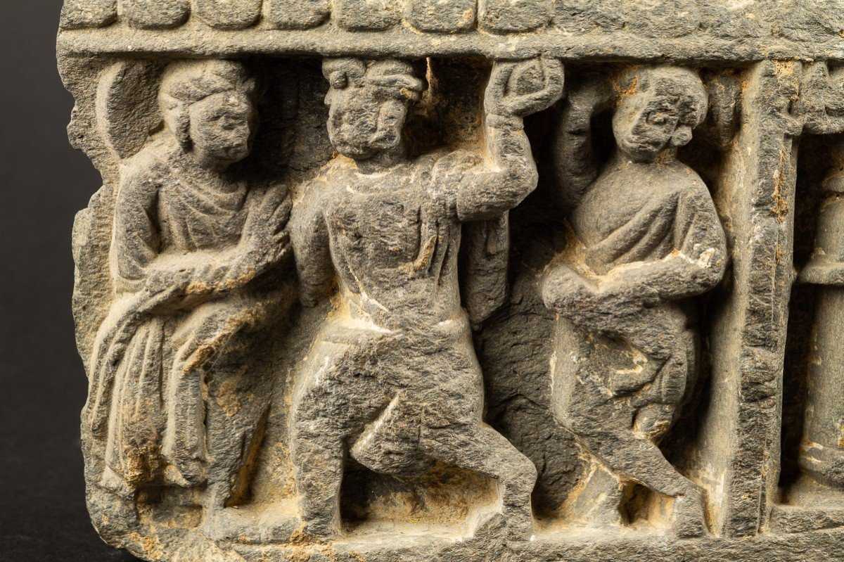 Relief Avec Des Scènes De La Vie De Bouddha, Gandhara, 1er-5e Siècle Après J.-c.  -photo-4