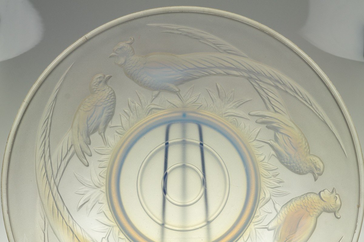 Large Dish With Birds, Verlux France, Art Deco, L 20/30-photo-2