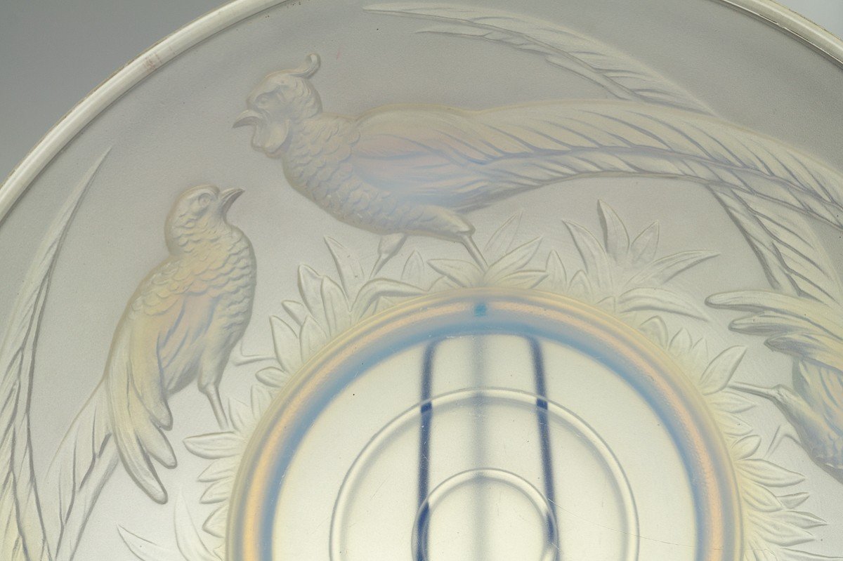 Large Dish With Birds, Verlux France, Art Deco, L 20/30-photo-4