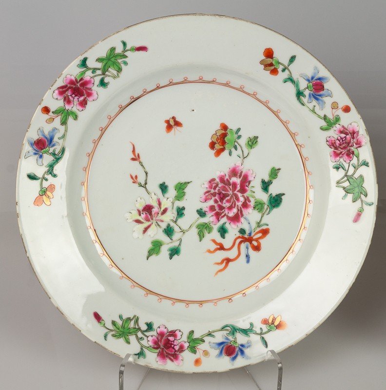 Pair Of Plates, Famille Rose, China, Yongzheng, 1730 -photo-2