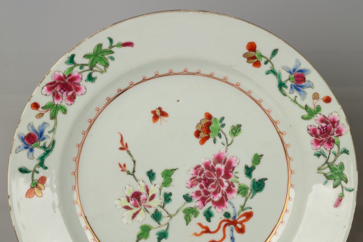 Pair Of Plates, Famille Rose, China, Yongzheng, 1730 -photo-3
