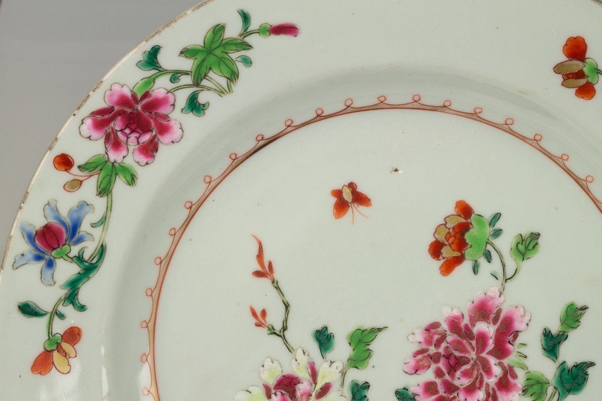 Pair Of Plates, Famille Rose, China, Yongzheng, 1730 -photo-2