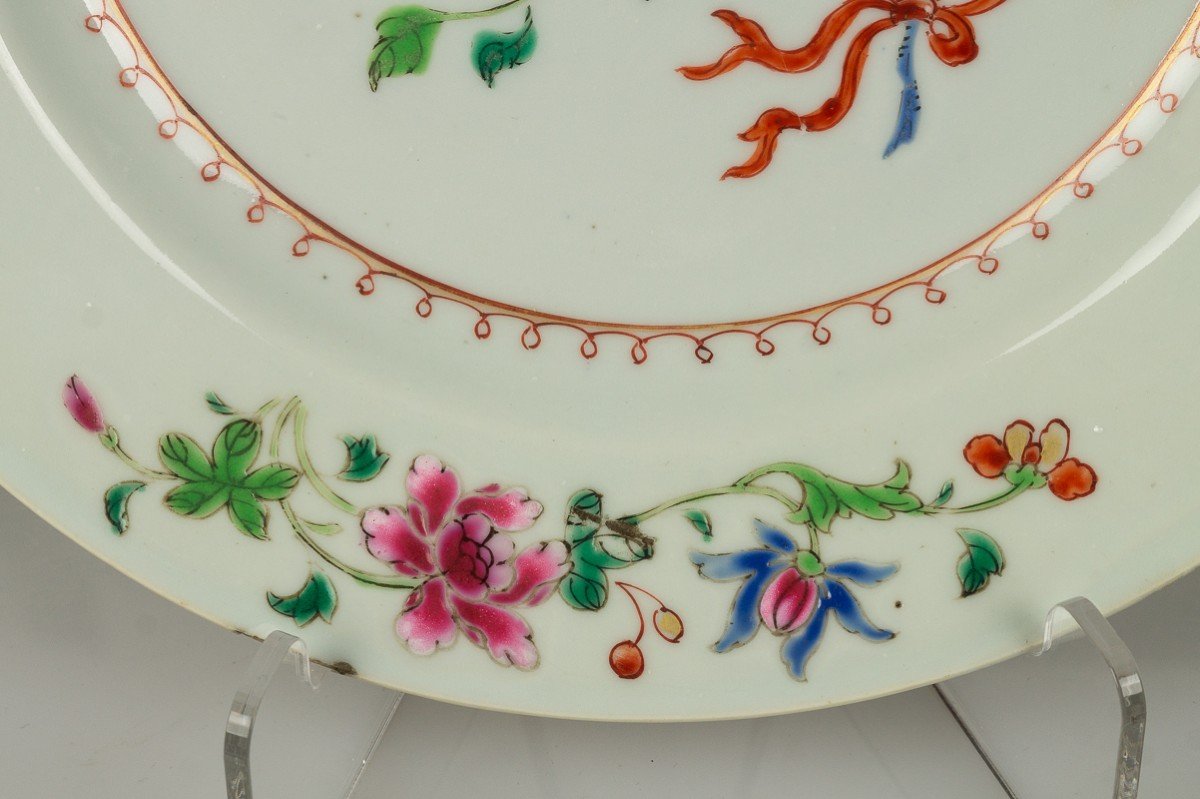 Pair Of Plates, Famille Rose, China, Yongzheng, 1730 -photo-6