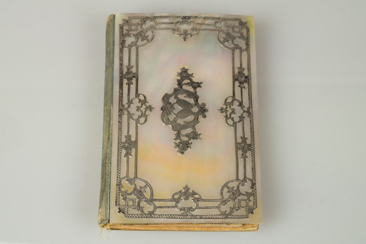 Carnet De Bal, Argent - Nacre, Napoléon III, 19e Siècle  -photo-1