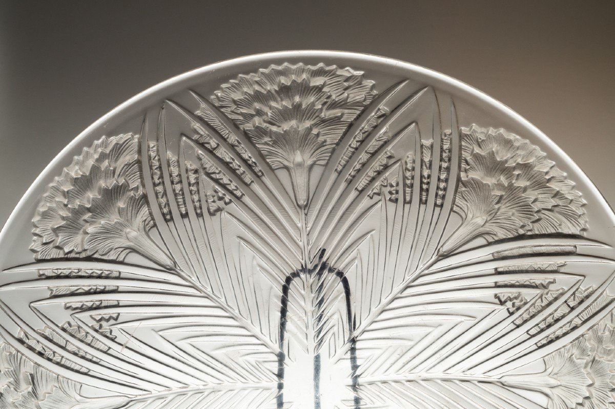 Plat d'Oeillets, René Lalique, Art Déco, Vers 1932-photo-5