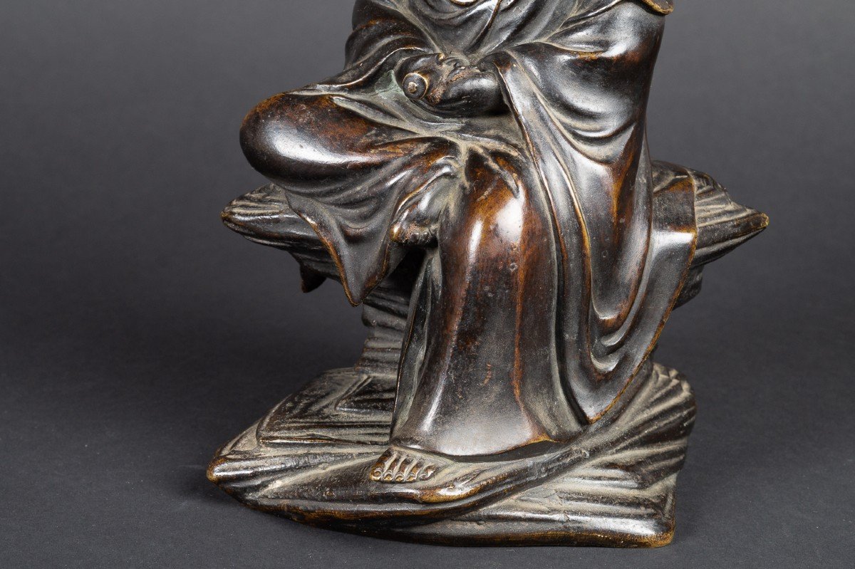Kannon Bosatsu, Japan, Edo/meiji Period 19th Century, Bronze-photo-3