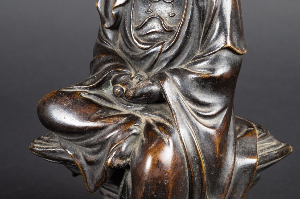 Kannon Bosatsu, Japan, Edo/meiji Period 19th Century, Bronze-photo-6