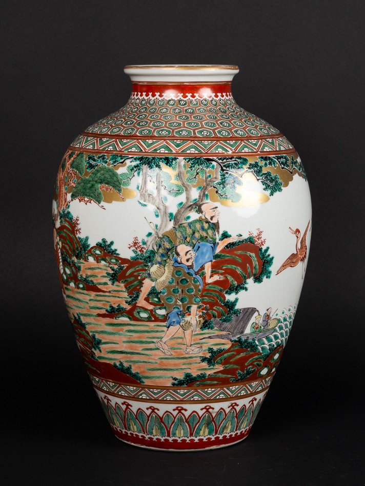 Vase Koro, Kutani, Japon, ère Meiji (1868-1912) -photo-1