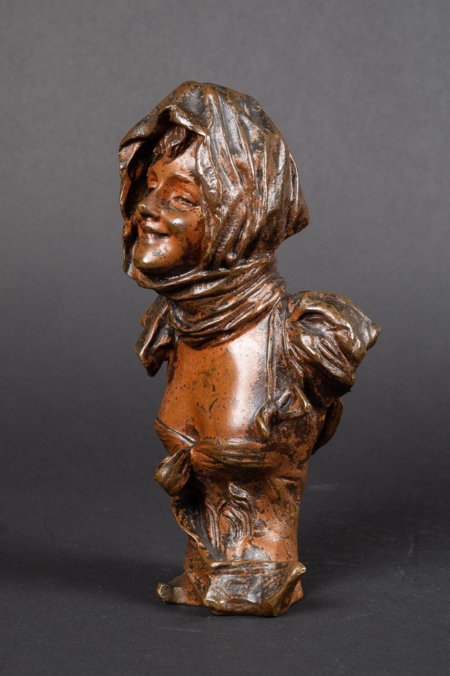 Buste d'une Jeune Fille, G. Van Der Straeten (1856-1928) -photo-4