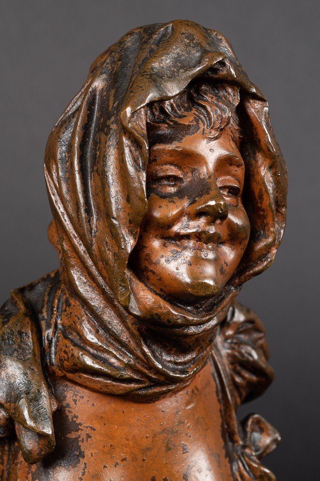 Buste d'une Jeune Fille, G. Van Der Straeten (1856-1928) -photo-3