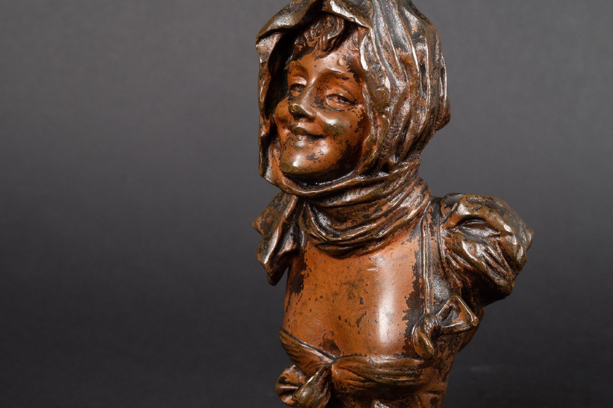 Buste d'une Jeune Fille, G. Van Der Straeten (1856-1928) -photo-6