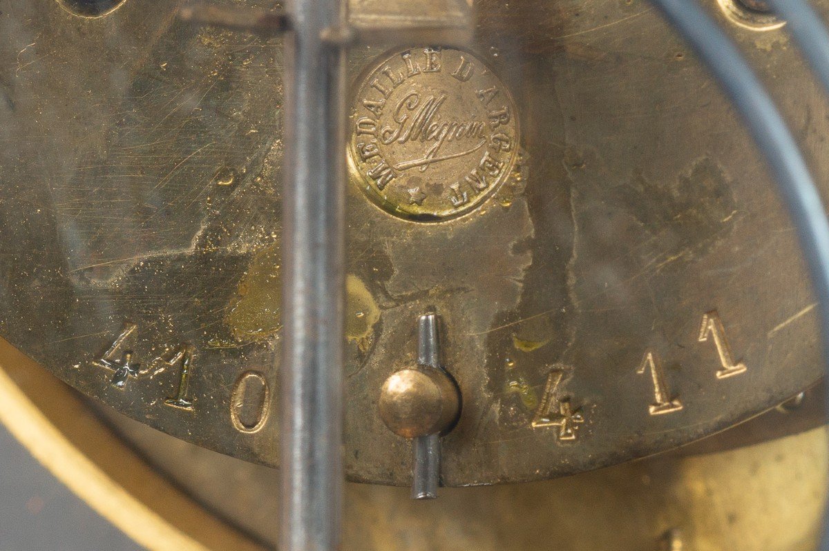 Pendule, Bronze Doré, Art Nouveau, France, Vers 1900-photo-8