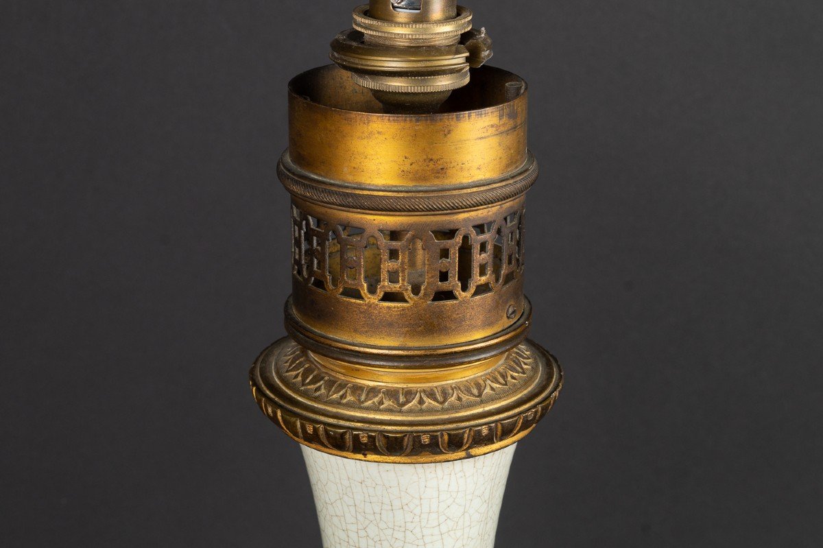 Vase-lampe, Céladon, Chine, Dynastie Qing, 18e/19e Siècle  -photo-2