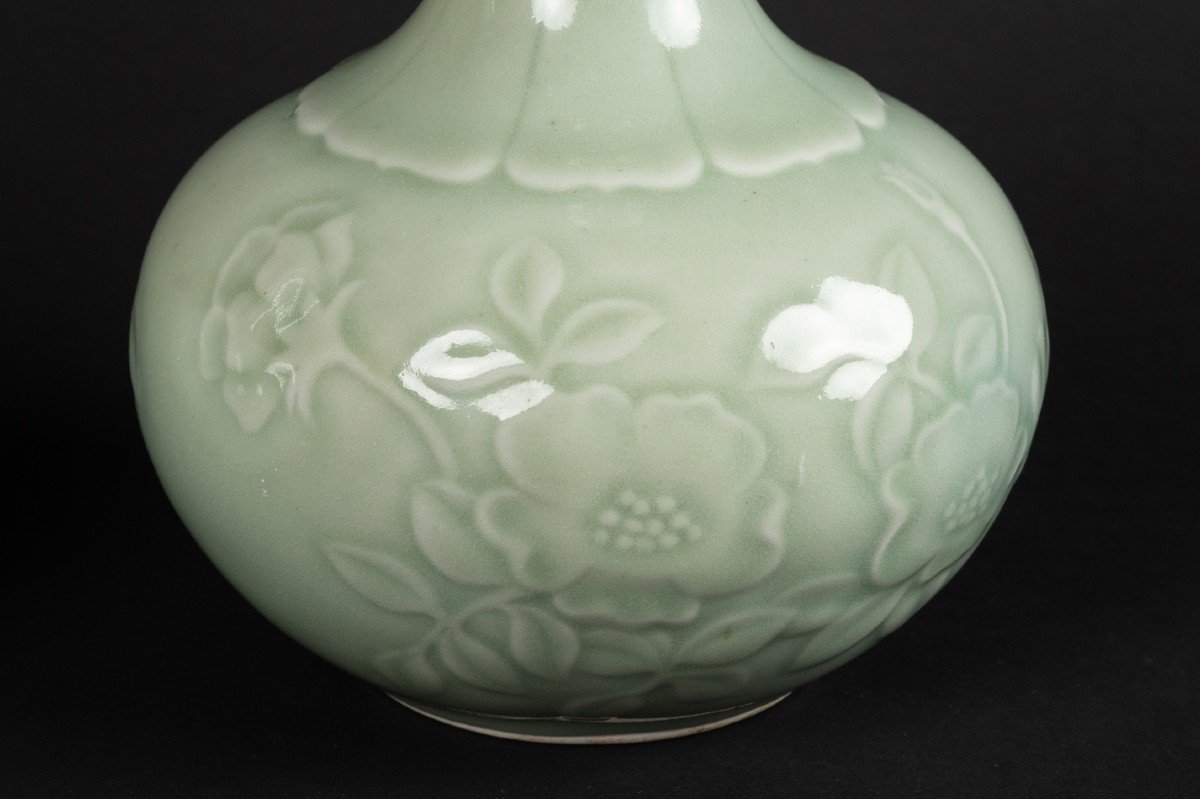 Pair Of Vases, Celadon, Korea, 19th/20th Century.-photo-3