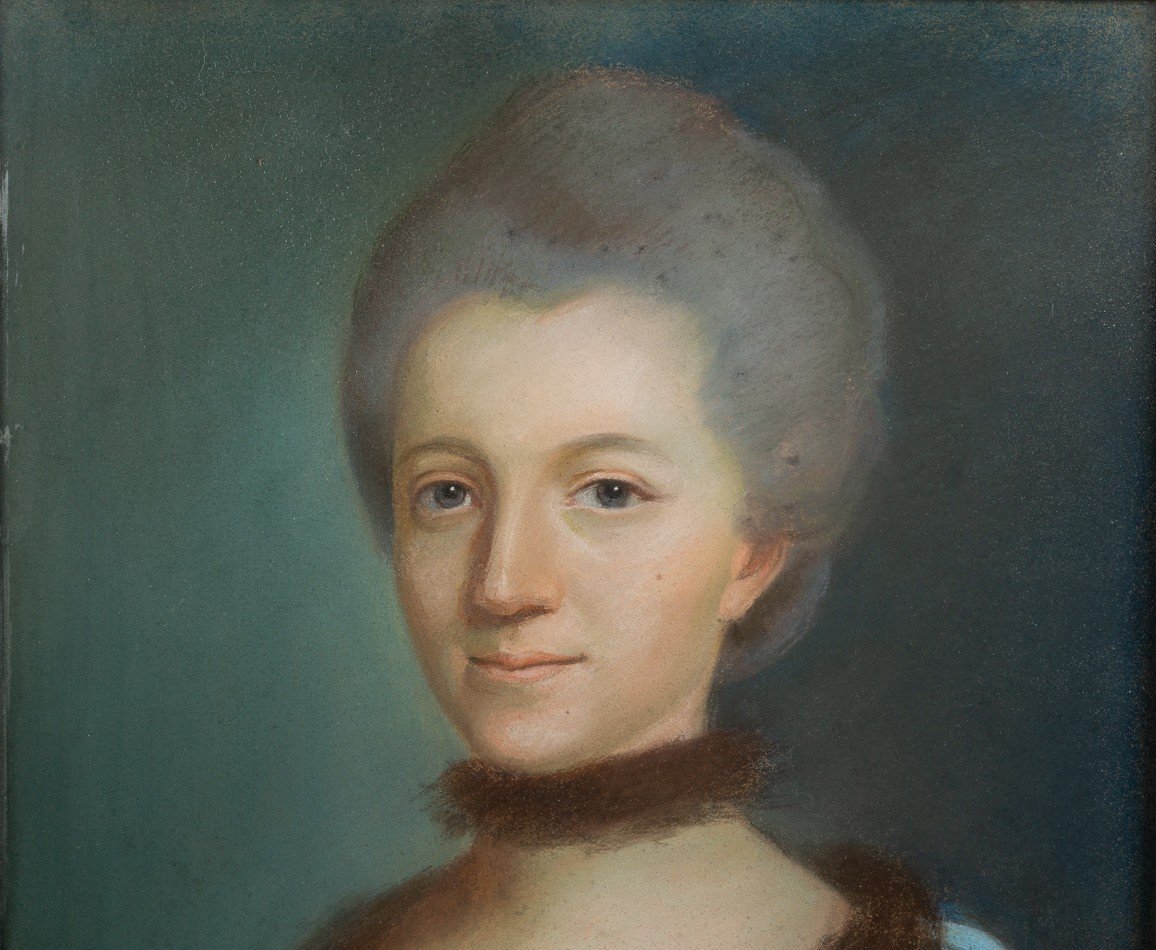 Portrait Of A Woman, Elisabeth Sophie Schmidt (1743-1787), France, Pastel, Rococo, Circa 1770.-photo-3