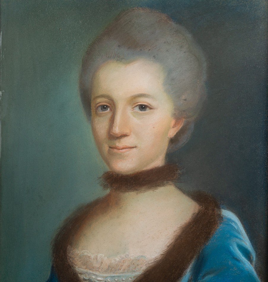 Portrait De Femme, Elisabeth Sophie Schmidt (1743-1787), France, Pastel, Rococo, Circa 1770. -photo-1