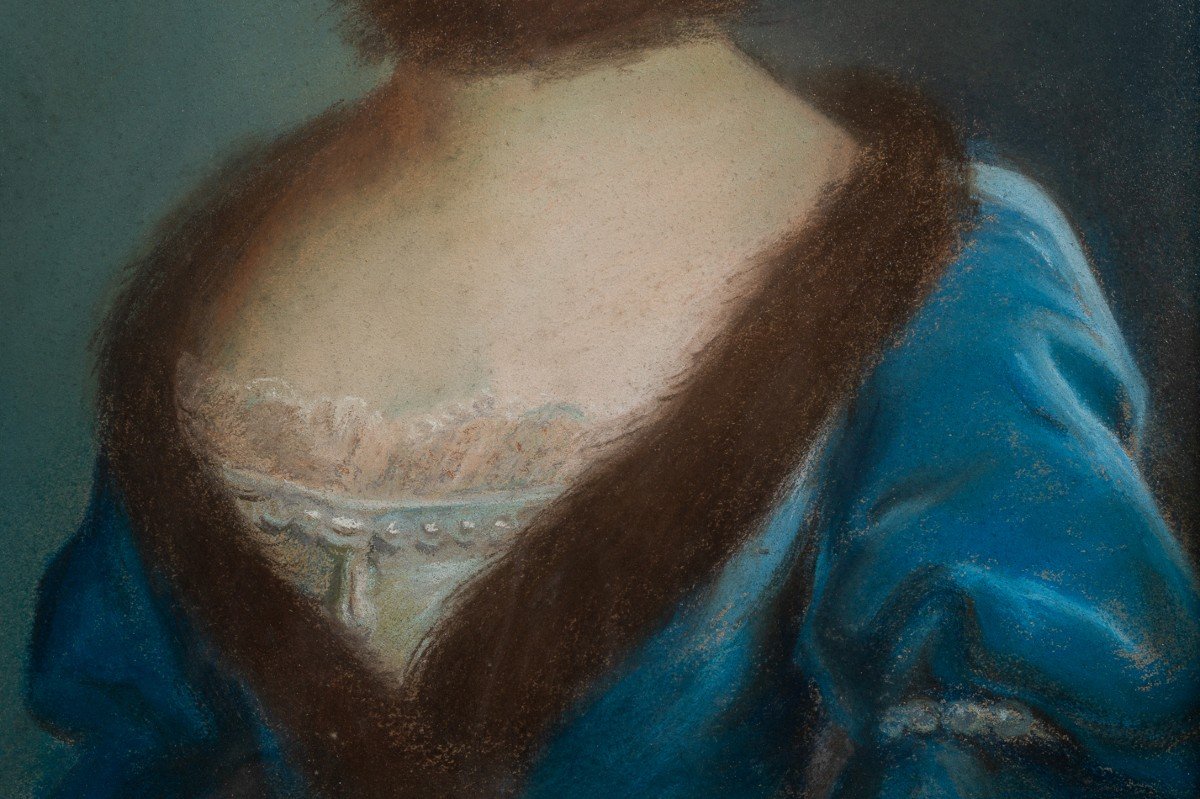 Portrait Of A Woman, Elisabeth Sophie Schmidt (1743-1787), France, Pastel, Rococo, Circa 1770.-photo-4