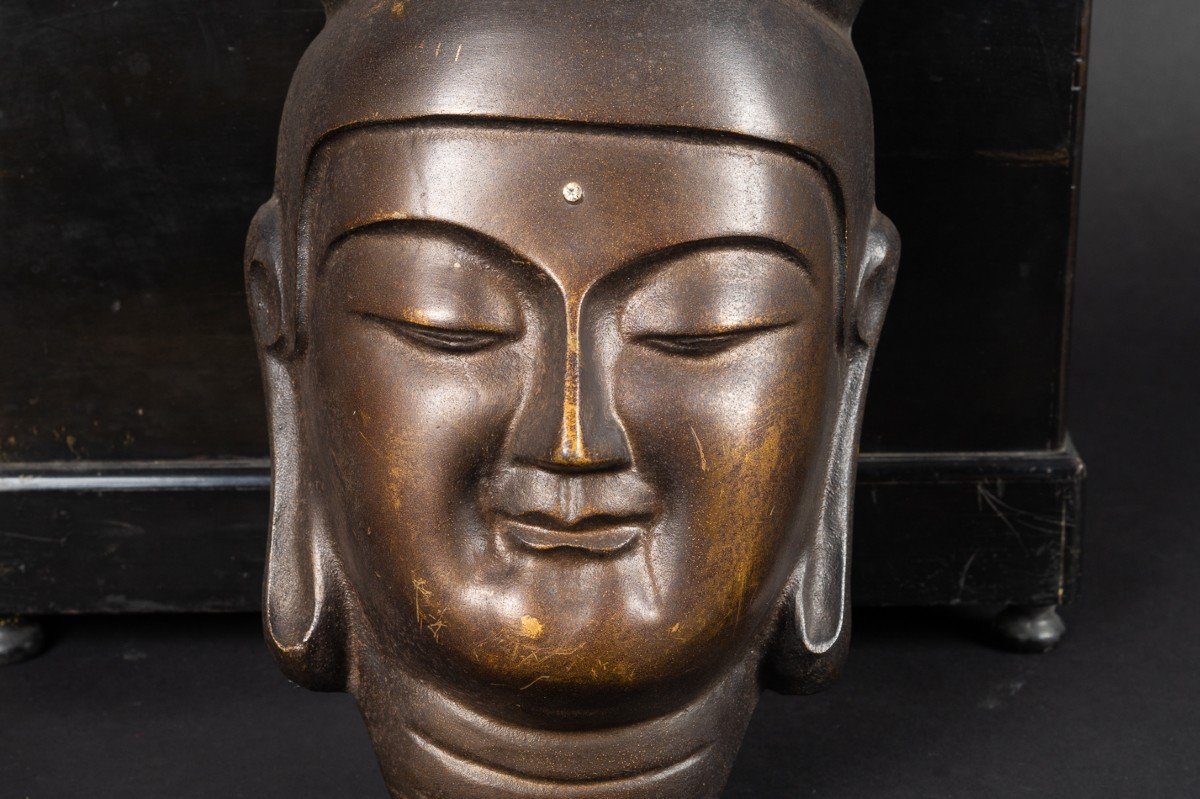 Miroku Buddha Mask, Japan, Edo / Meiji Period, 19th Century.-photo-1