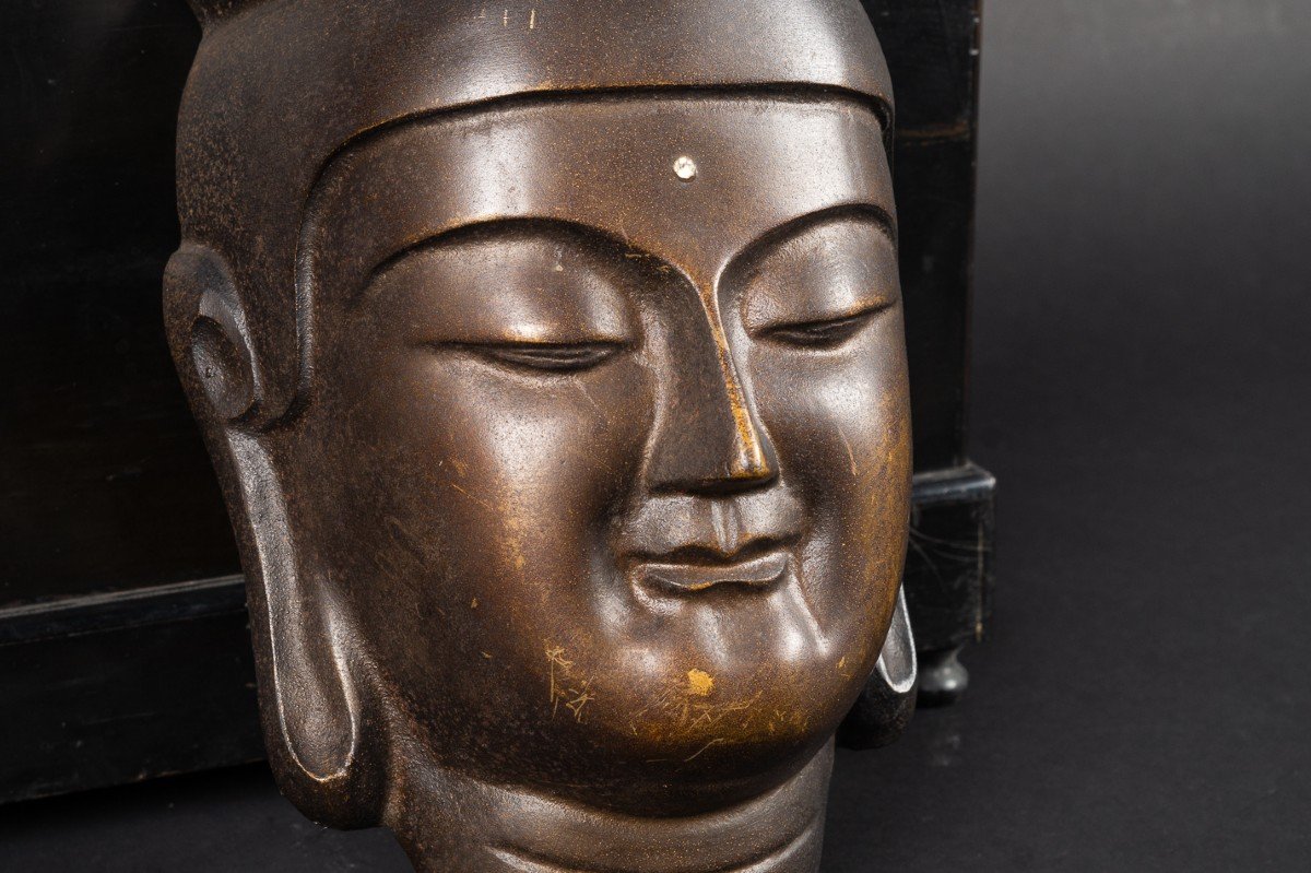 Miroku Buddha Mask, Japan, Edo / Meiji Period, 19th Century.-photo-2