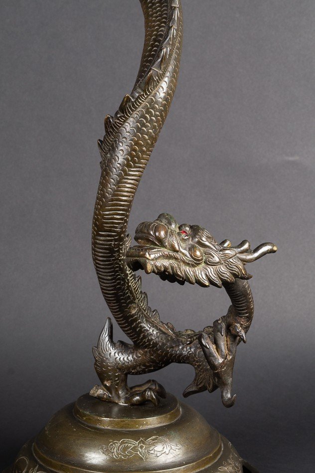 Grand Dragon, Bronze, Chine, Dynastie Qing (1644-1912)-photo-4