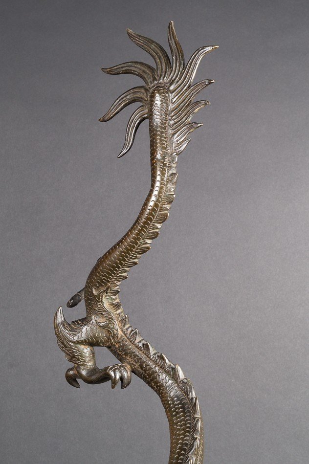 Grand Dragon, Bronze, Chine, Dynastie Qing (1644-1912)-photo-1