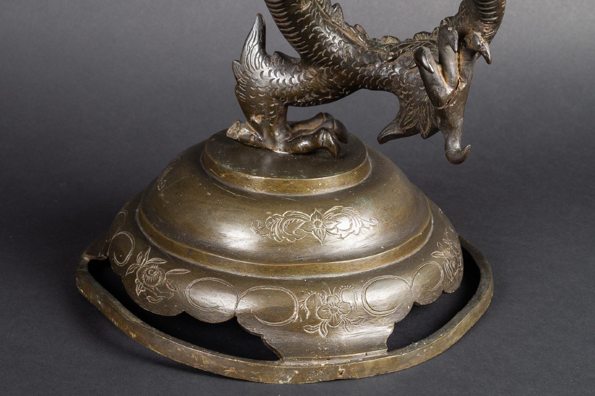 Grand Dragon, Bronze, Chine, Dynastie Qing (1644-1912)-photo-2