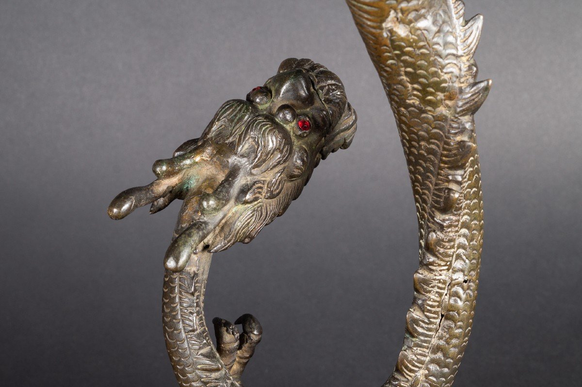 Grand Dragon, Bronze, Chine, Dynastie Qing (1644-1912)-photo-6
