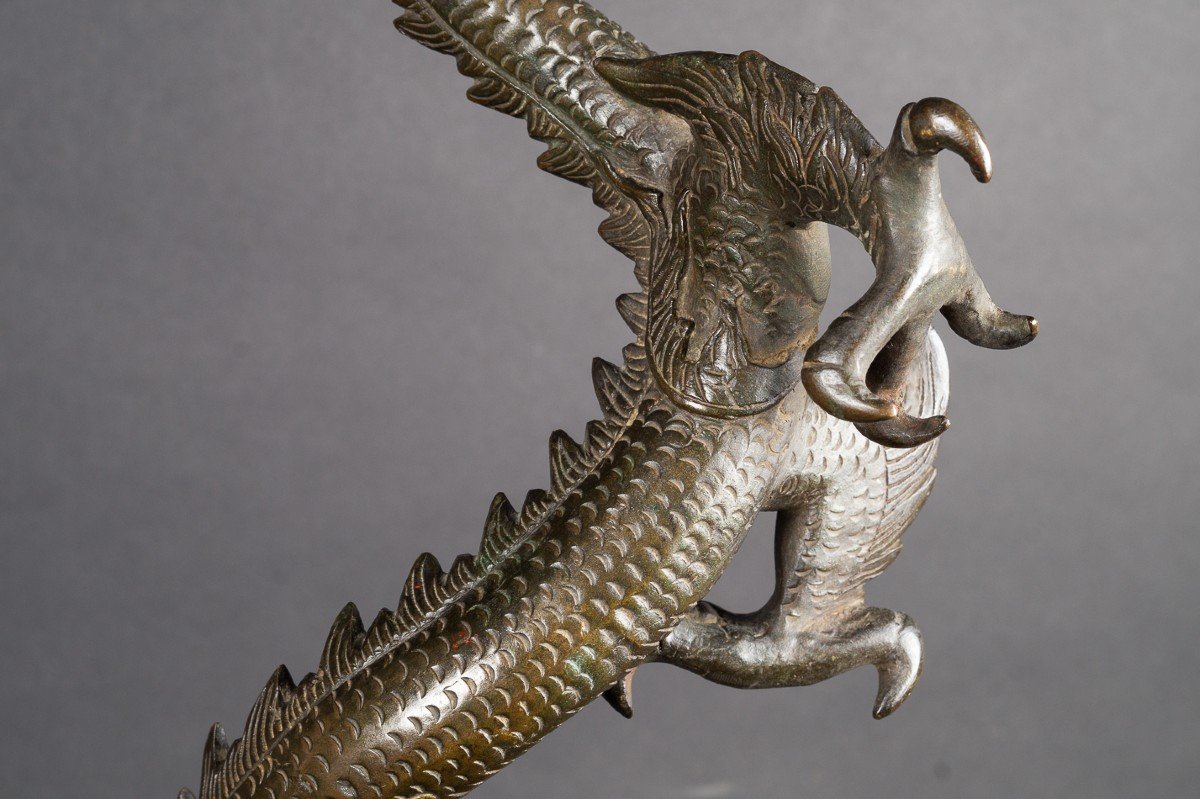 Grand Dragon, Bronze, Chine, Dynastie Qing (1644-1912)-photo-7