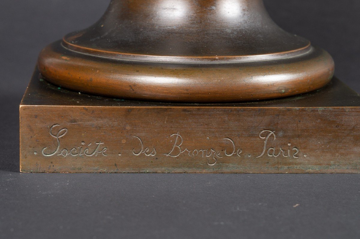 Buste de la Vierge, "Roma", Société des Bronzes de Paris, fin du XIXe siècle   -photo-7