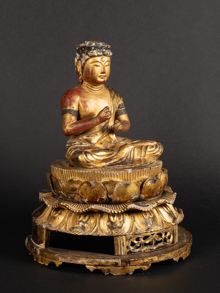 Bouddha Dainichi, Japon, Période Edo, XVIIIe / XIXe Siècle-photo-2