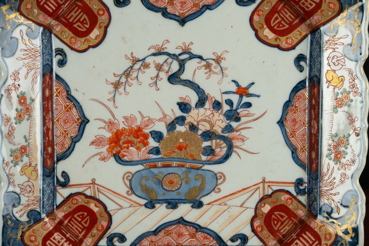 Square Dish, Arita - Imari, 19th Century, Edo/meiji Period-photo-4