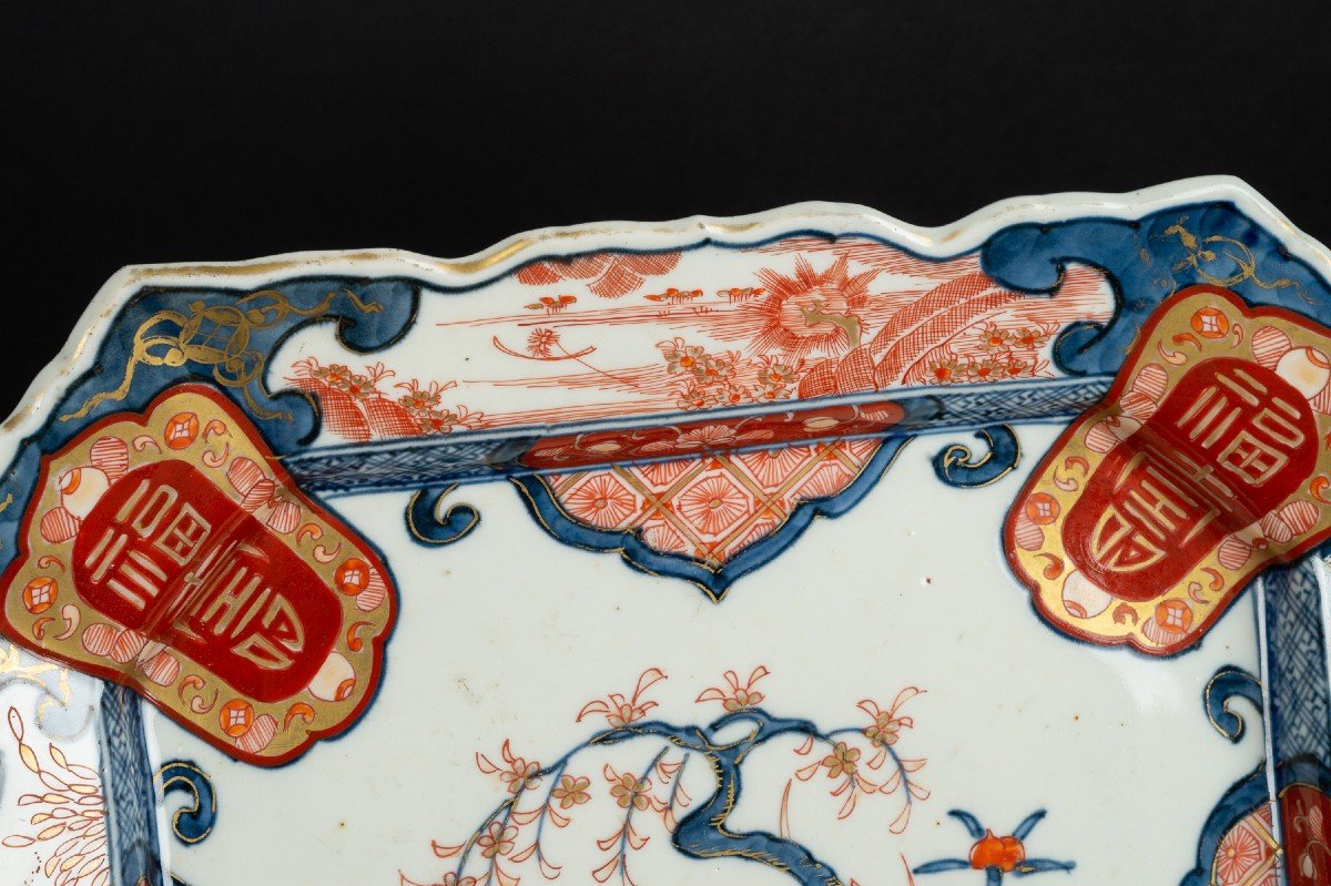 Square Dish, Arita - Imari, 19th Century, Edo/meiji Period-photo-1