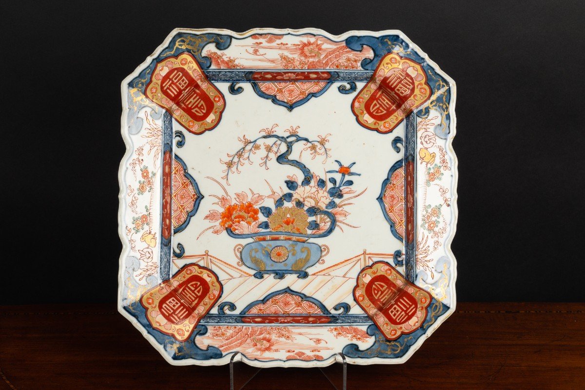 Square Dish, Arita - Imari, 19th Century, Edo/meiji Period
