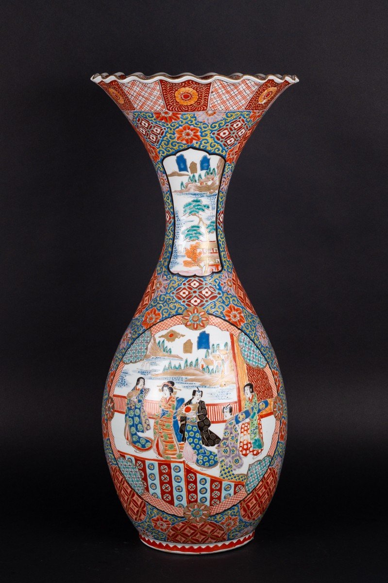 Large Vase,  Japan, Arita - Imari, Hichōzan Shinpo, Edo/meiji Period-photo-3