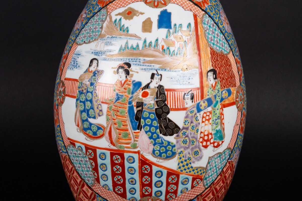Large Vase,  Japan, Arita - Imari, Hichōzan Shinpo, Edo/meiji Period-photo-5