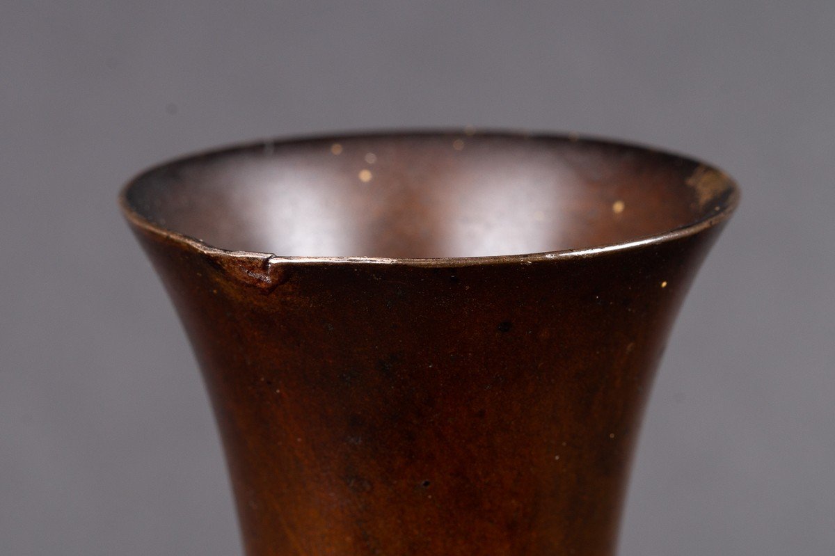 Vase Avec Sauterelle, Bronze, Japon, ère Meiji (1868-1912)-photo-7