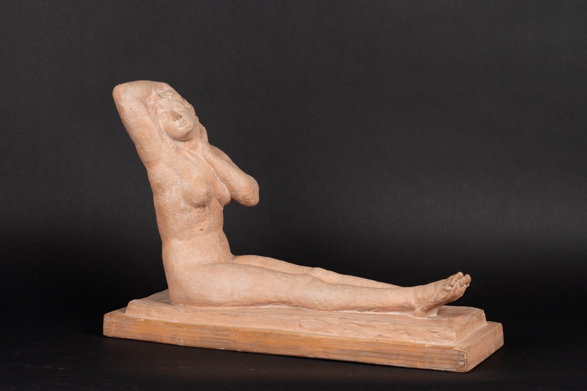 Nu Féminin, Gabriel Georges Chauvin (1895 - 1965), Paris, Art Déco, Années 1920/30. -photo-3