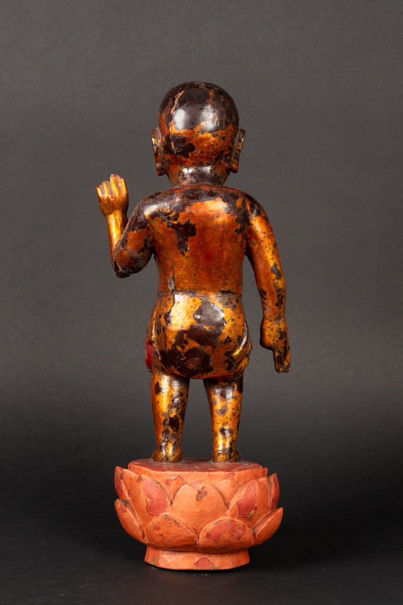 Bouddha Enfant, Chine / Vietnam, XVIIIe / XIXe Siècle.  -photo-1