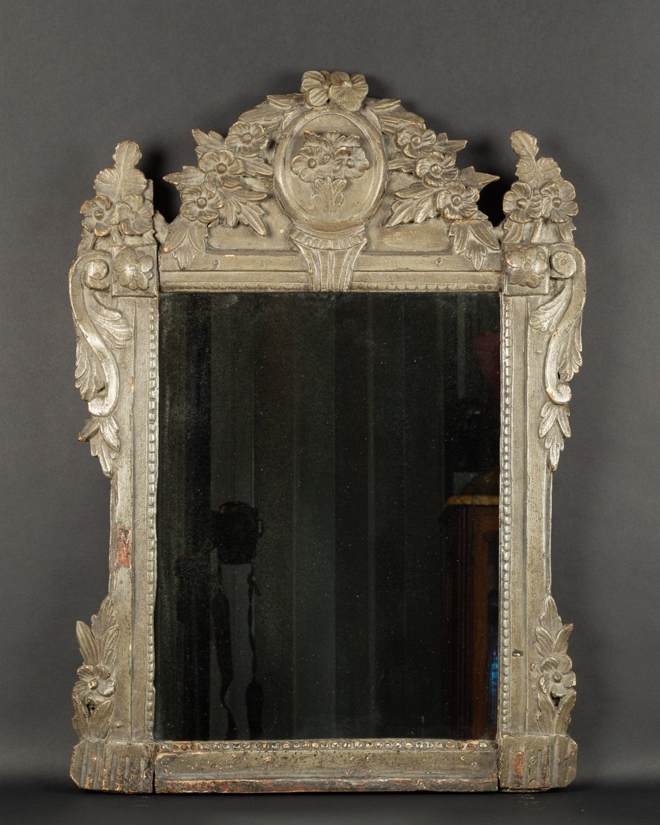 Polychrome Mirror, Louis XVI, France, Circa 1780.