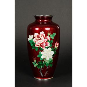 Cloisonne Vase, Ando Jubei Company, Japan, Mid-20th Century.