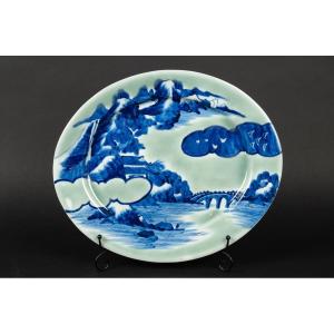 Plat Avec Paysage, Arita - Imari, Japon, ère Meiji (1868-1912)