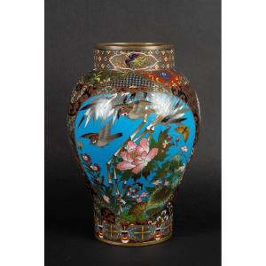 Vase Cloisonné, Japon, ère Meiji (1868-1912) 